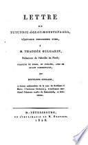 Lettre de Tutundju-Oglou-Moustafa-Aga, véritable philosophe turk, à M. Thaddée Bulgarin, Rédacteur de l'Abeille du Nord