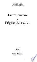 Lettre ouverte à l'Église de France
