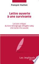 Lettre ouverte à une survivante