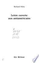 Lettre ouverte aux antiaméricains
