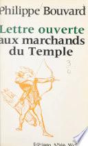 Lettre ouverte aux marchands du temple