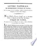 Lettre pastorale de Monseigneur l'Evêque de Namur sur les principes de la foi catholique, relatifs à la liberté des opinions religieuses et des divers cultes religieux