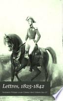 Lettres, 1825-1842