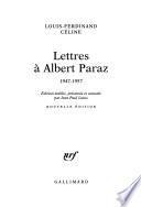 Lettres à Albert Paraz