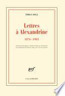 Lettres à Alexandrine (1876-1901)