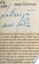 Lettres à mes fils