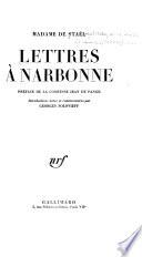 Lettres à Narbonne