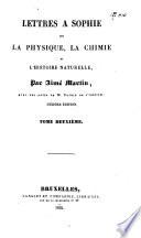 Lettres à Sophie sur la physique, la chimie et l'histoire naturelle
