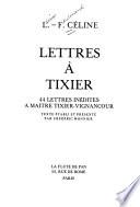 Lettres à Tixier