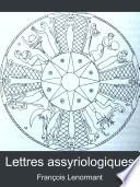 Lettres assyriologiques