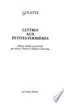 Lettres aux petites fermières