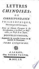 Lettres chinoises