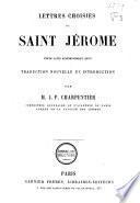 Lettres choisies de Saint Jérome
