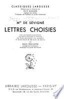 Lettres choisies