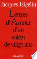 Lettres d'amour d'un soldat de vingt ans