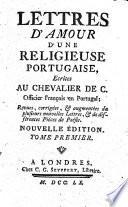 Lettres D'Amour D'Une Religieuse Portugaise