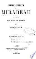 Lettres d'amour de Mirabeau