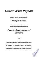 Lettres d'un paysan