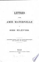 Lettres d'une amie maternelle à ses élèves