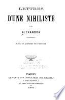 Lettres d'une nihiliste