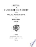 Lettres de Catherine de Médicis: 1582-1585