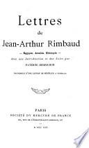 Lettres de Jean-Arthur Rimbaud