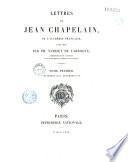 Lettres de Jean Chapelain