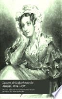 Lettres de la duchesse de Broglie, 1814-1838