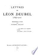 Lettres de Léon Deubel (1897-1912)