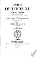 Lettres de Louis XI, roi de France