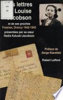 Lettres de Louise Jacobson et de ses proches