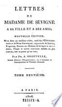 Lettres de madame --- a sa fille et a ses amis. Nouvelle edition. ... Par Ph. A. Grouvelle