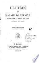 Lettres de Madame de Sévigné, de sa famille et de ses amis, avec portraits