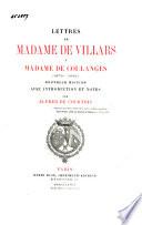 Lettres de Madame de Villars à Madame de Coulanges (1679-1681)