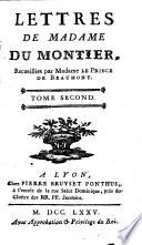 Lettres de Madame du Montier