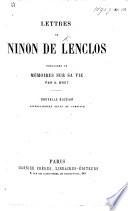 Lettres de Mademoiselle de Ninon de Lenclos au marquis de Sévigné
