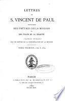 Lettres de S. Vincent de Paul