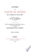 Lettres, de sa famille et de ses amis