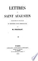 Lettres de Saint Augustin