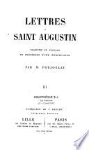 Lettres de Saint Augustin