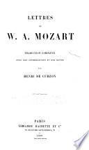 Lettres de W.A. Mozart