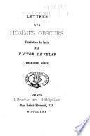 Lettres des hommes obscurs