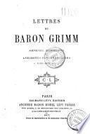 Lettres du baron Grimm