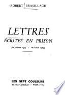 Lettres écrites en prison
