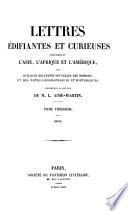 Lettres édifiantes et curieuses concernant l'Asie, l'Afrique et l'Amérique: Chine