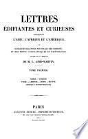 Lettres édifiantes et curieuses concernant l'Asie, l'Afrique et l'Amérique