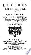 Lettres edifiantes et curieuses