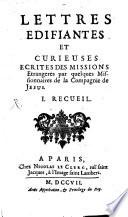 Lettres édifiantes et curieuses
