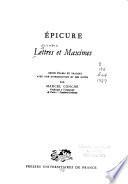 Lettres et maximes