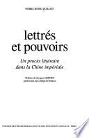 Lettrés et pouvoirs